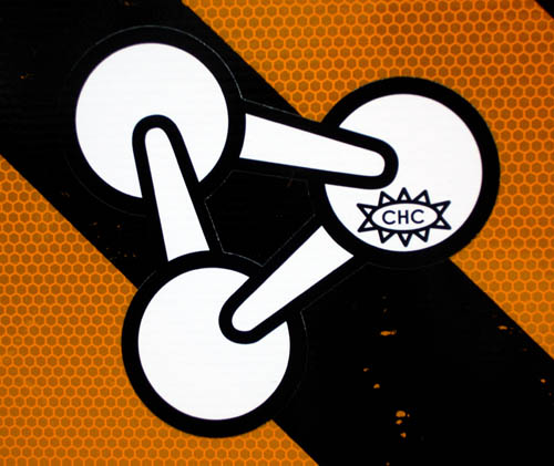 CHC sticker street art